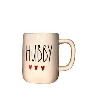 Hubby Ceramic Mug With Hearts Design